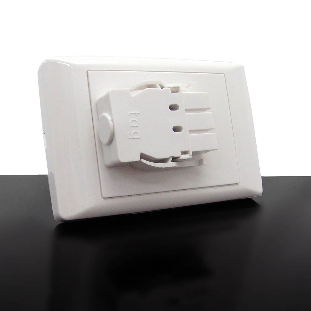 Image for RAPIDLINE WALL STARTER PLATE SINGLE WHITE from York Stationers